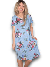Helga May Bouquet Jungle Dress Baby Blue
