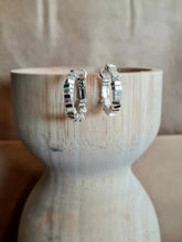 Glass Hoop Earrings