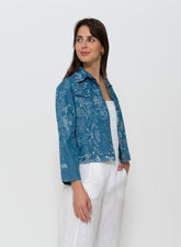 Blueberry Italia - Floral Bomber Jacket