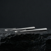 Slim Bar Silver Earrings | Zephyr