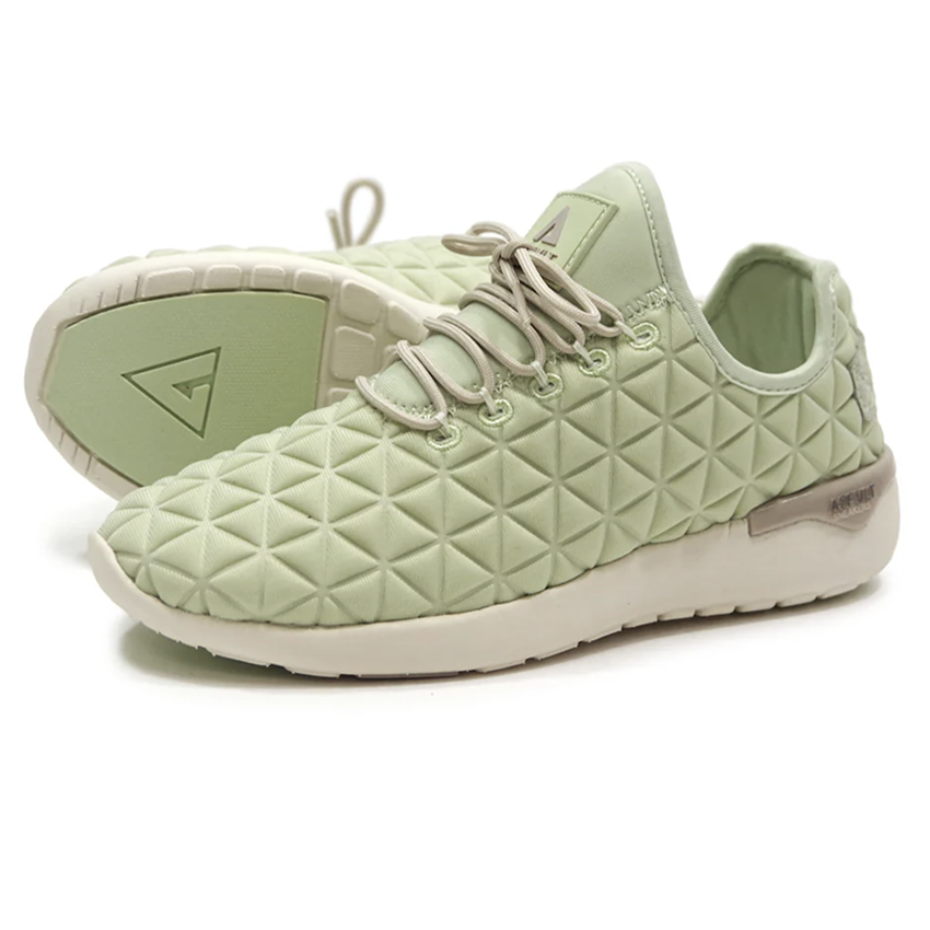 ASFVLT - Light Sage Green quilted sneakers - absolute comfort and available now at Linens & Treasures