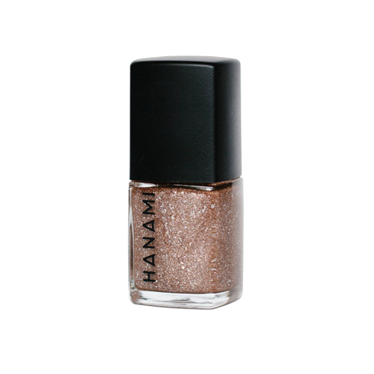 Hanami Dancing On My Own - Sparkly Copper Gold Glitter non-toxic nail polish at Linens & Treasures