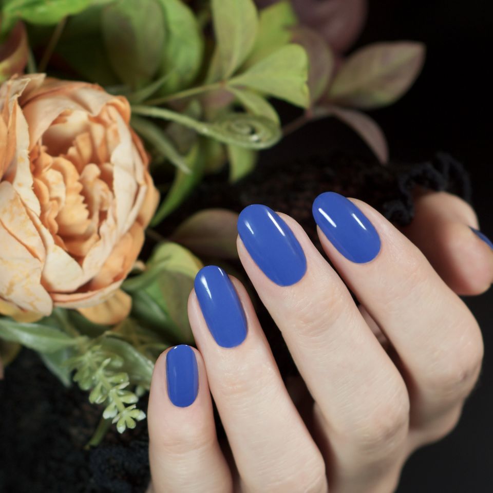 Nocture - rich denim blue non-toxic nail polish at Linens & Treasures