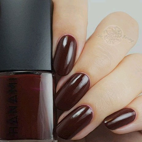 Voodoo woman - wine coloured non-toxic nail polish at Linens & Treasures