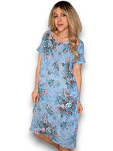 Helga May latest collections available now Twirl Rose Jungle dress in Baby Blue Gorgeous Floral check them out now at Linens & Treasures Rolleston Christchurch