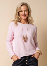 Imagine Fashion - Angerona Top Cotton/Linen Blend