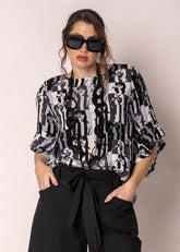 Imagine Fashion - Rennie Summer Top in Granite