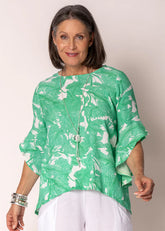 Imagine Fashion - Rennie Summer Top in Capri Green