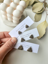 Bead Studs Triangle Earrings