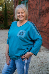 Sweat Top Sequin Trim