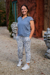 Linen & Cotton Lace Top