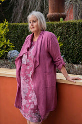 Helga May - Long Line Linen Jacket