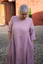 Linen Lace Border Dress