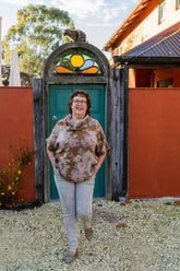 Cotton Moku Scarlet Rose Top