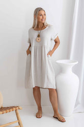 Adriana Linen Dress