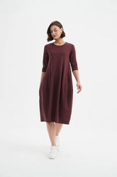 Tirelli - Diagonal Seam Winter Dress