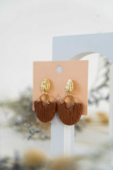 Clay Half Hoop Earrings