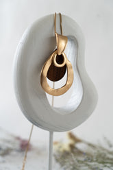 Metal & Wood Mix Necklace