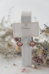 Metal Button Earrings