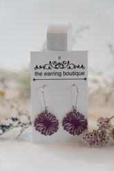 Metal Daisy EB Earrings