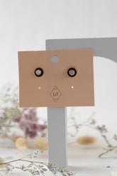 Rose Gold & Crystal Stud Earrings