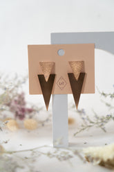 Metal Triangle Earrings