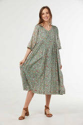 Au Hasard D’un Voyage - Summer Spots Shaped Yoke Dress