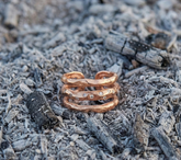 Aurora Crest Ring Rose Gold