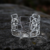 Silver Cuff Bracelet | Orbit