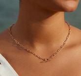 Toggle Chain Rose Gold Choker | Emberlink