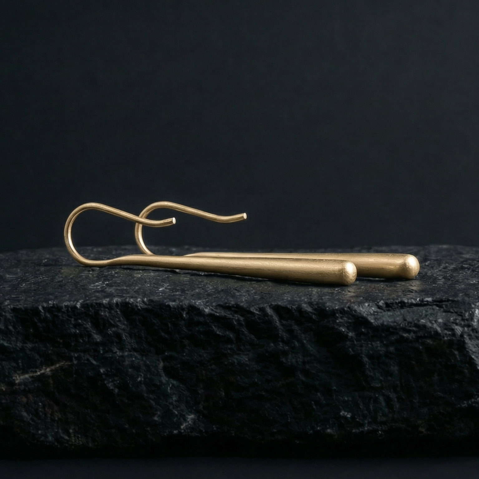 Slim Bar Silver Earrings | Zephyr