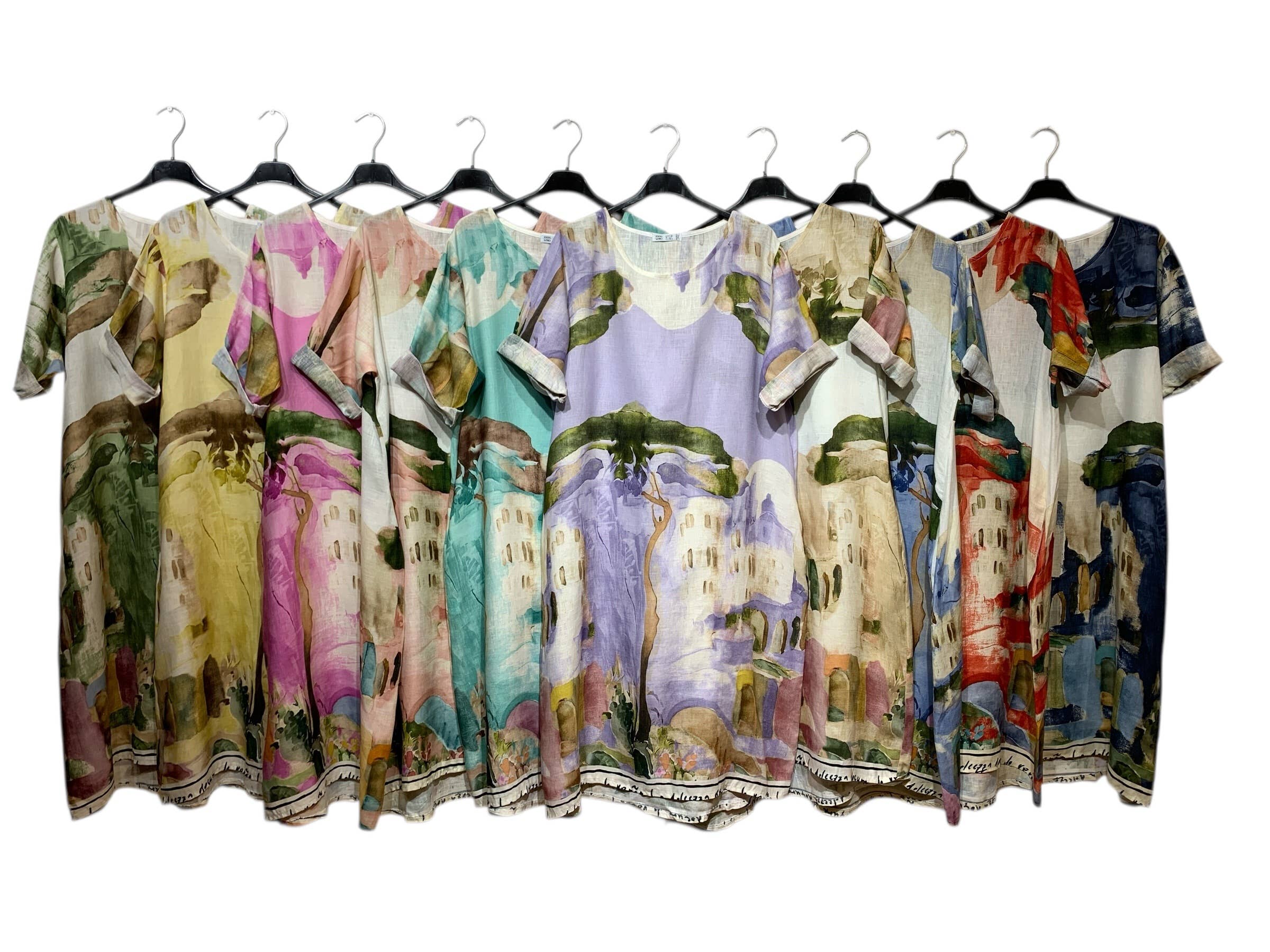Linen & Cotton House - Printed Linen Dress