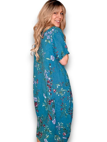 Helga May - Lingonberry Mid Sleeve Maxi Dress - Light Emerald