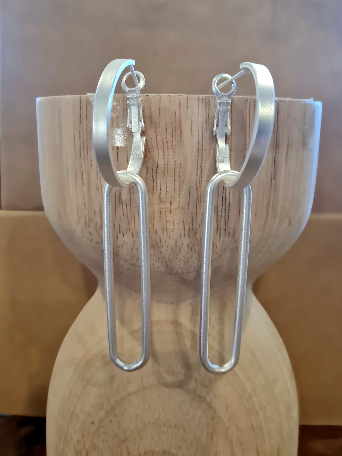 Versatile Matte Finish Hoop Earrings