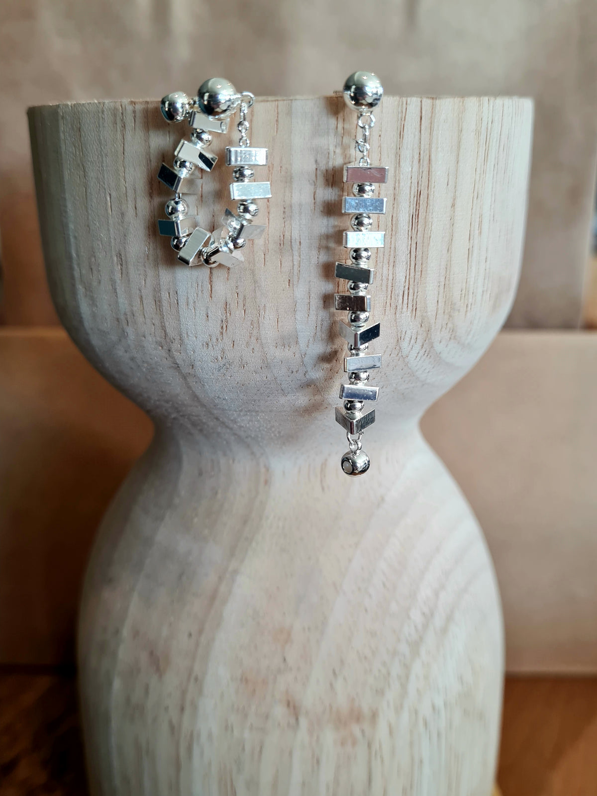 Glass Hoop/Dangle Earrings