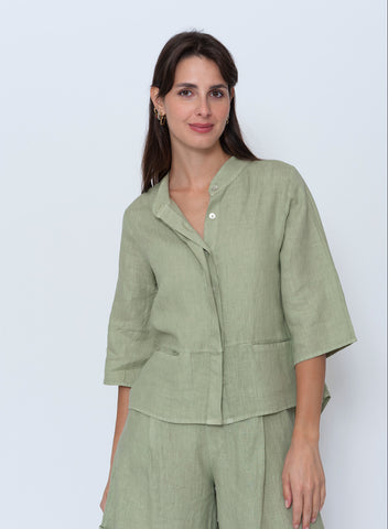 Blueberry Italia - Plaquette Front Pocket Top