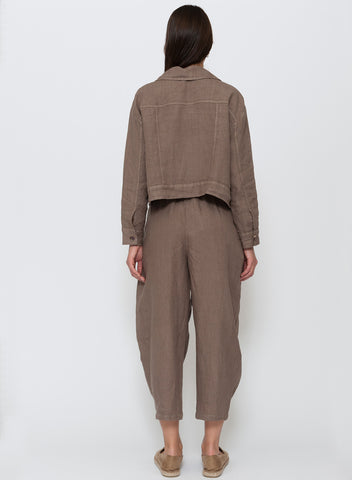 Blueberry Italia - Linen Bomber Jacket