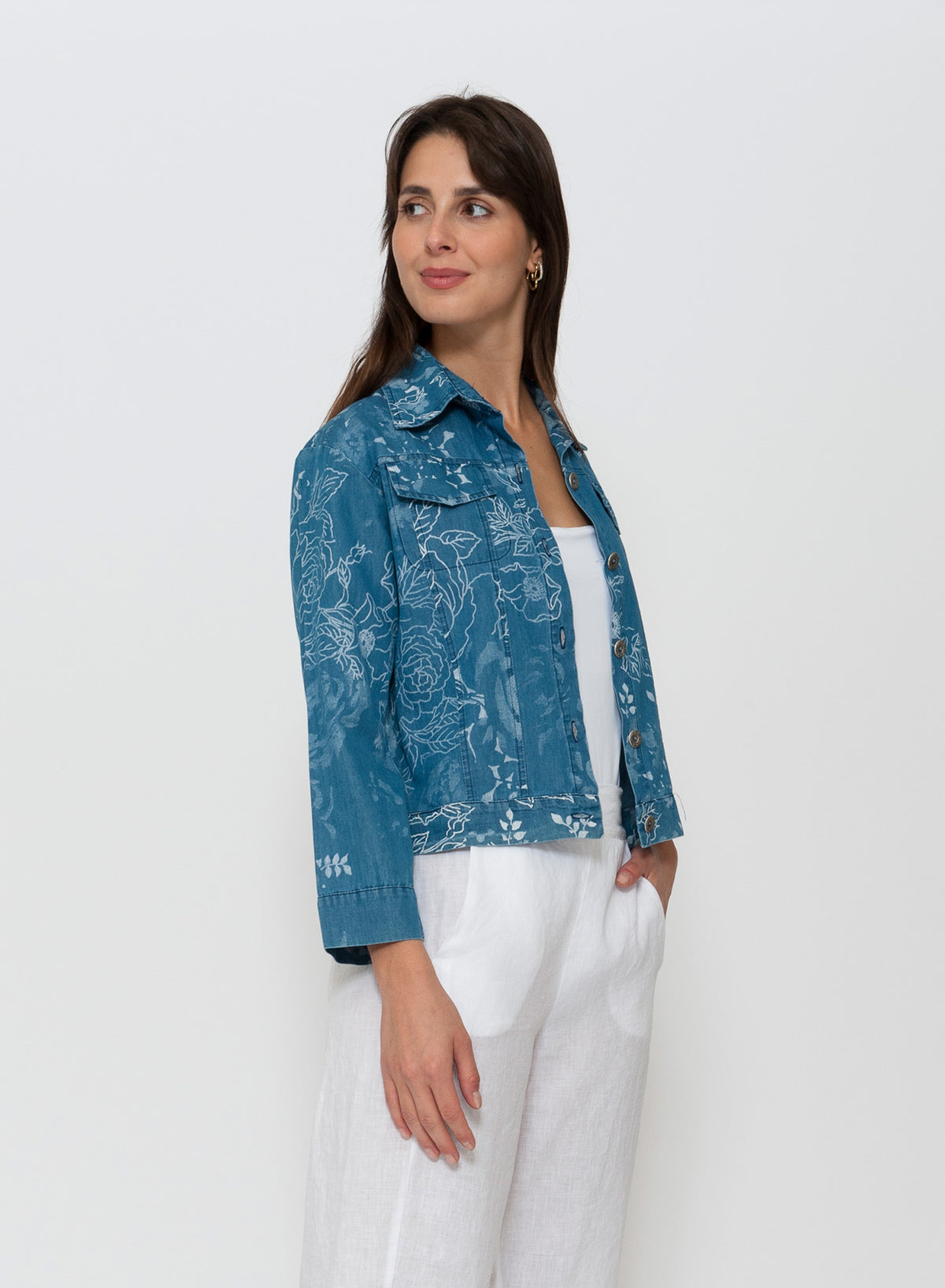 Blueberry Italia - Floral Bomber Jacket