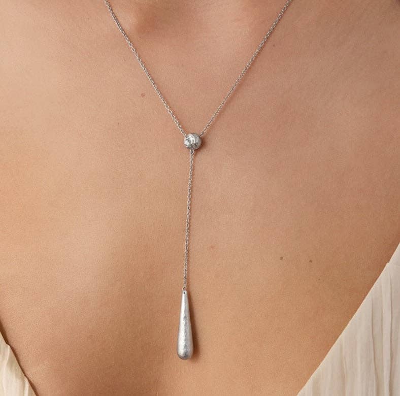 Rose Gold Lariat Necklace | Lucent Australis