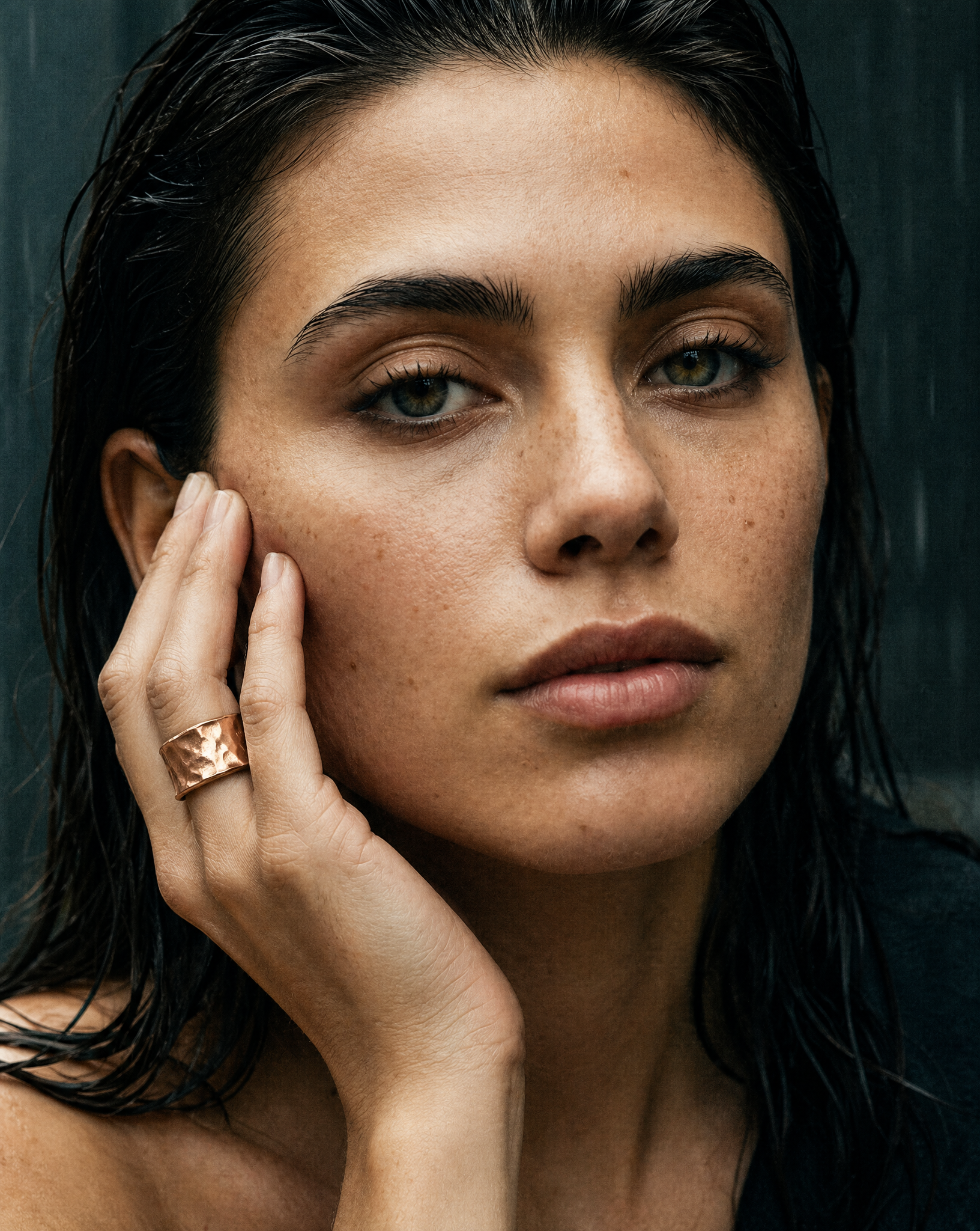 Textured Gold Statement Ring | Aurea Terra