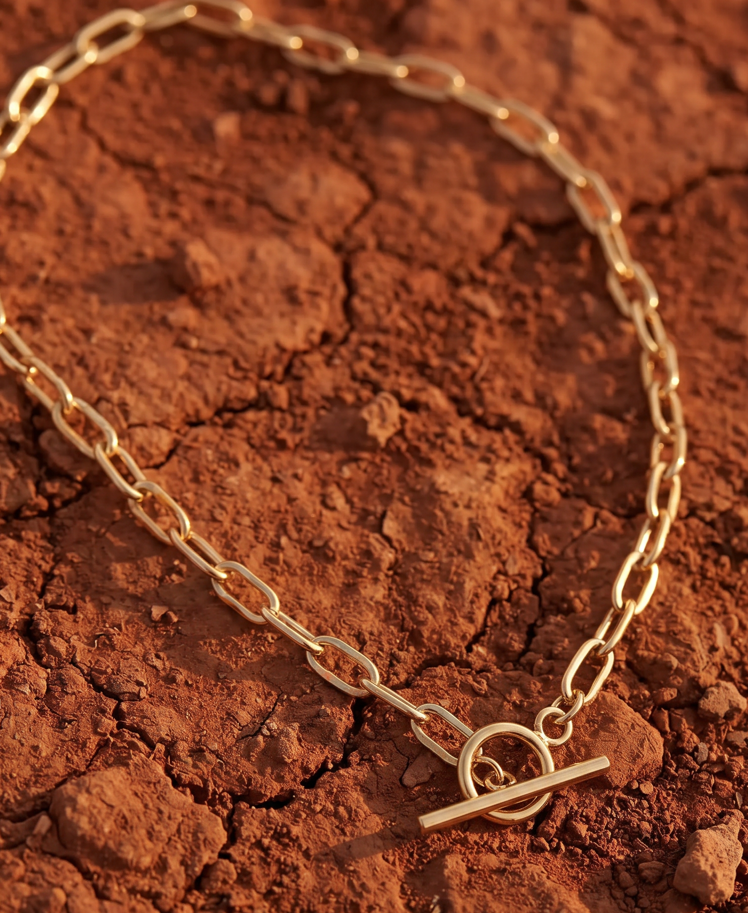 Toggle Chain Rose Gold Choker | Emberlink