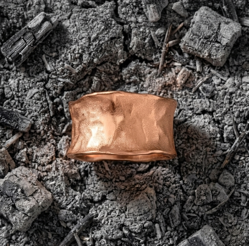 Textured Gold Statement Ring | Aurea Terra