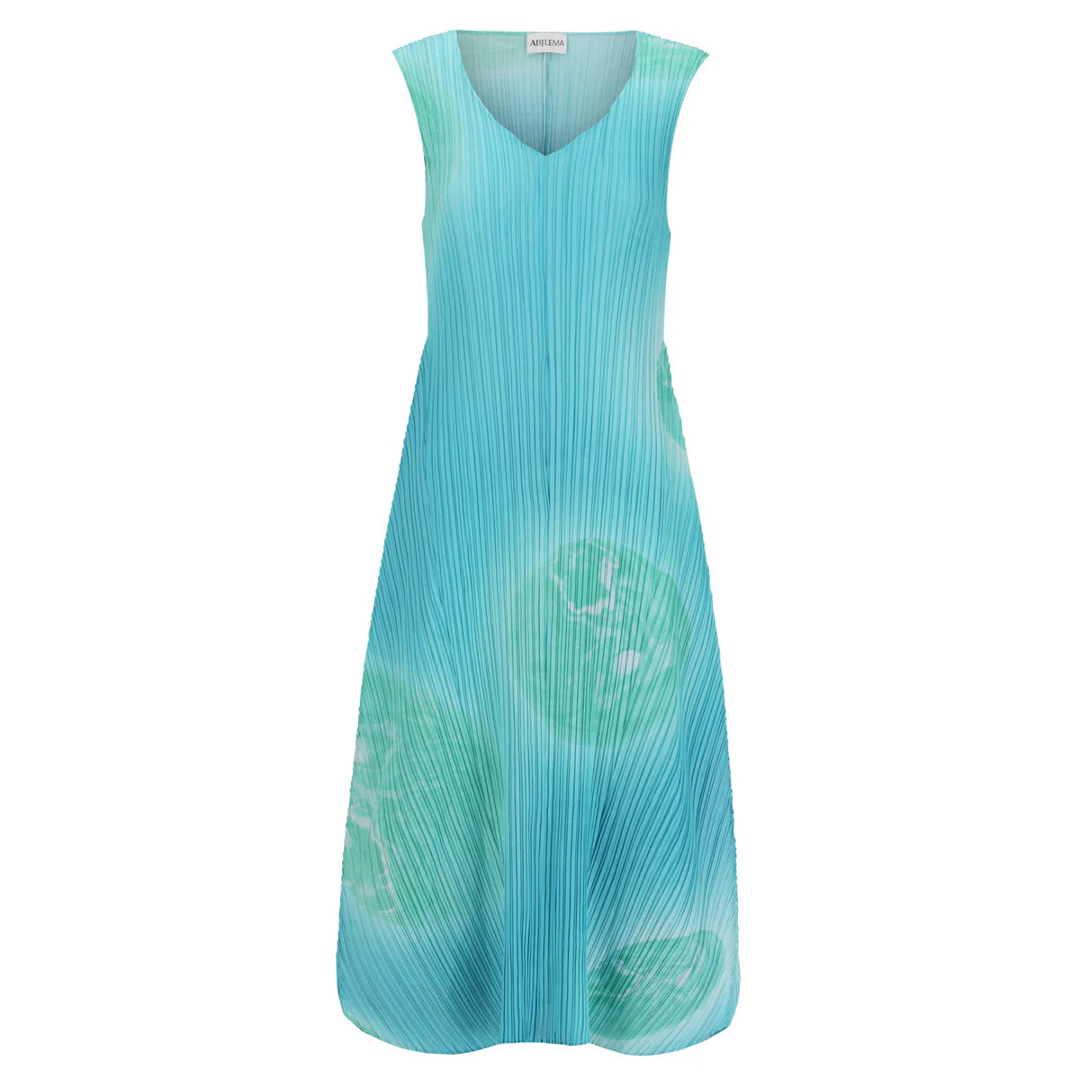 Alquema - Long Estrella Dress in Mint Planets