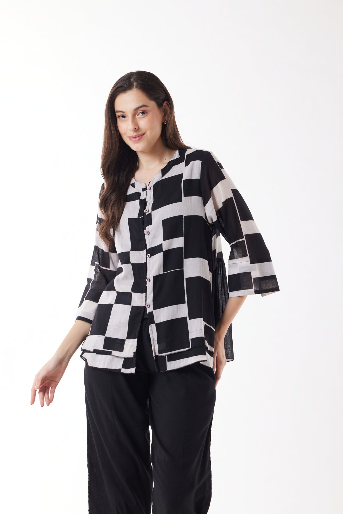 Au Hasard D'un Voyage - Contrast Hem Classic Top