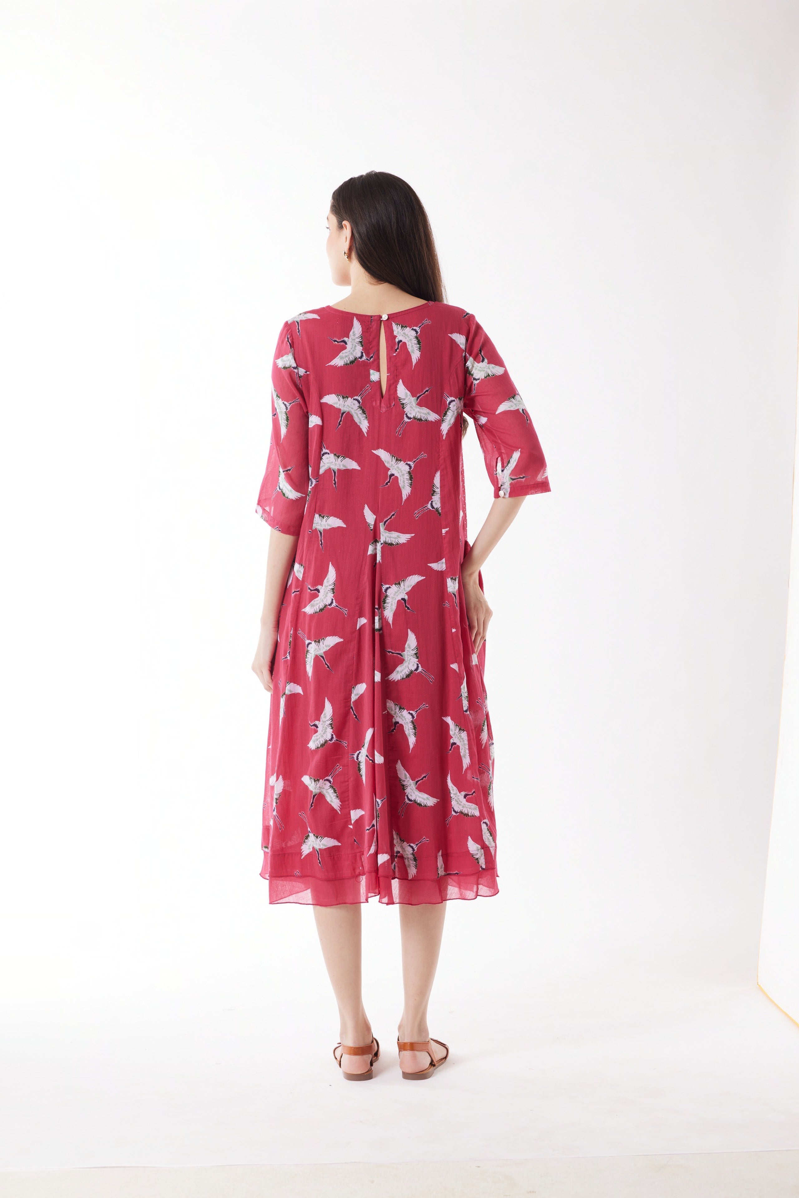 Au Hasard D'un Voyage - Flight & Freckle Midi Dress