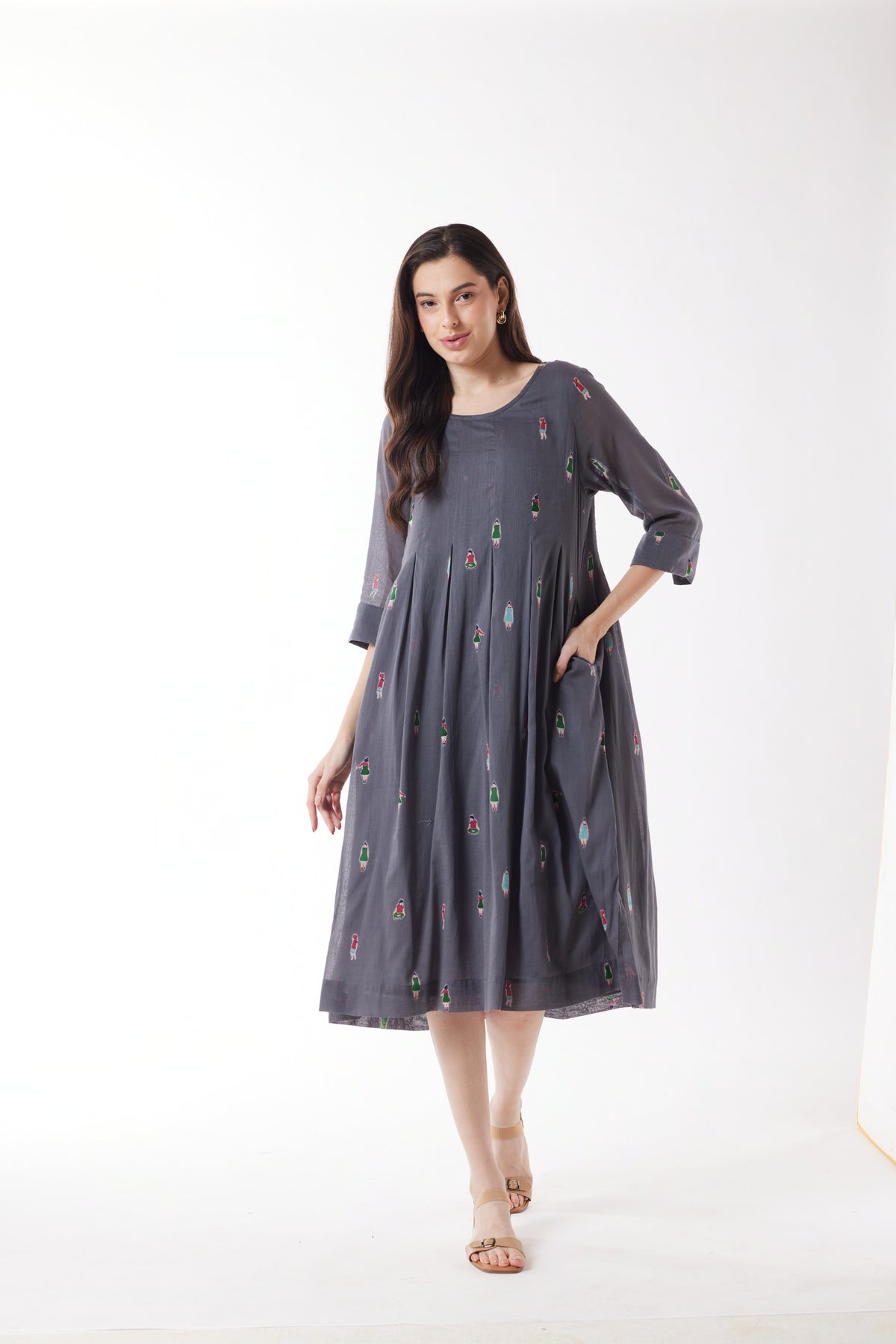 Au Hasard D'un Voyage - Lady Splash Midi Dress