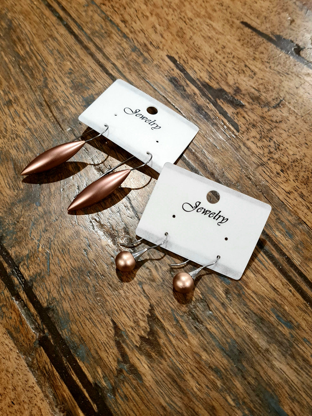 Matte Metal Minimalist Earrings - Candy Floss