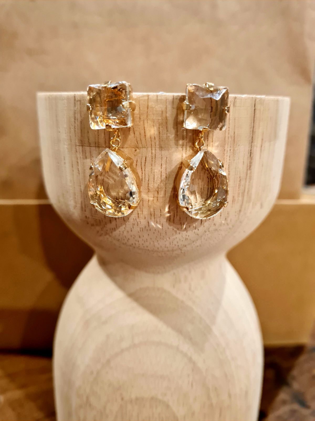 Crystal Teardrop Earrings