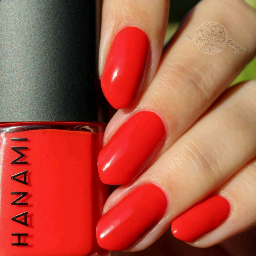 I Wanna Be Adored - Bright Red with Orange Tones non-toxic nail polish at Linens & Treasures