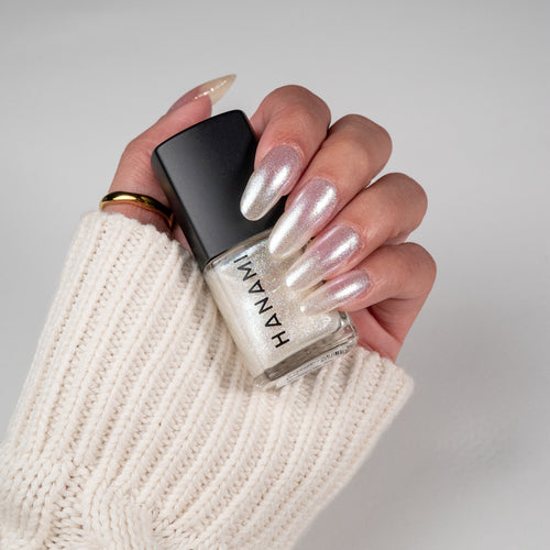 Moonshadow - sheer, very fine iridescent shimmer non-toxic nail polish at Linens & Treasures